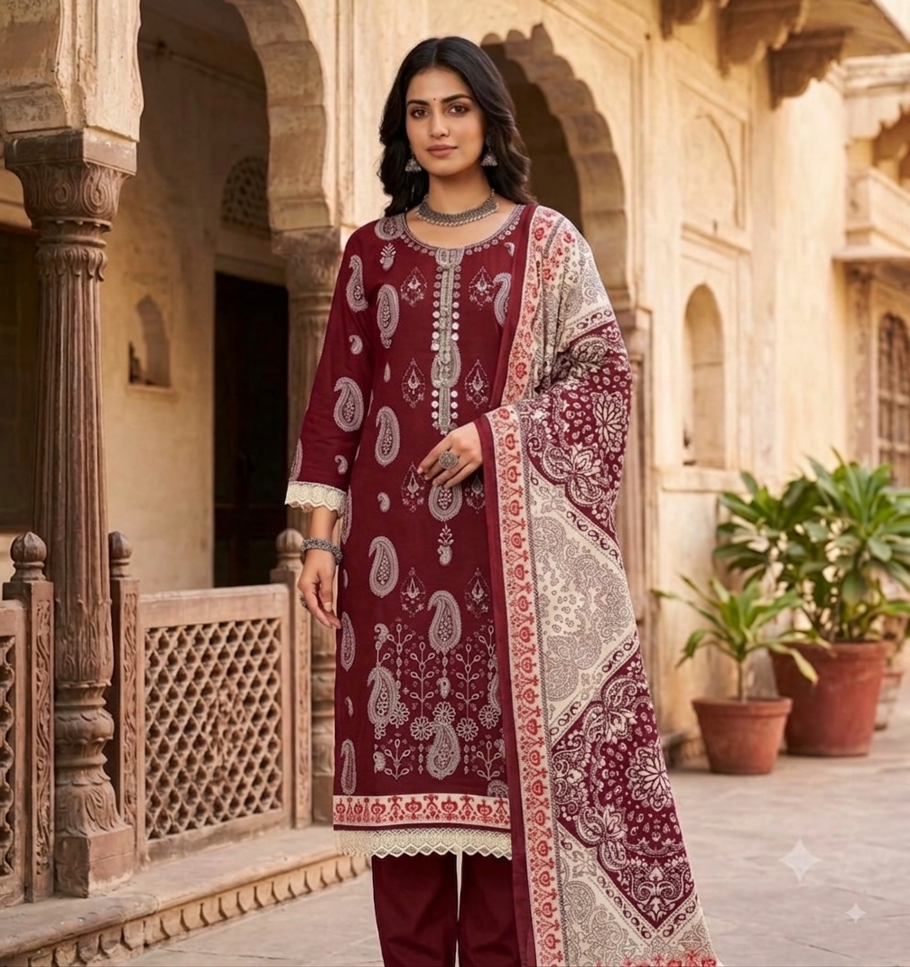 Alkaram Studio Fully Embroidered 3-Piece Luxury Lawn Suit