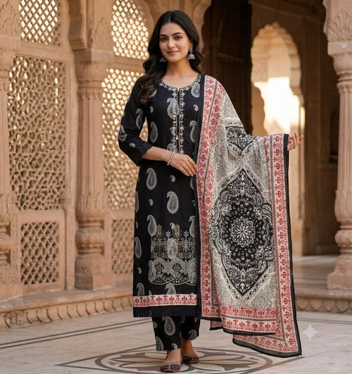 Alkaram Studio Fully Embroidered 3-Piece Luxury Lawn Suit